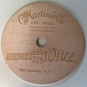 Once Broadway Wooden Coaster - CO Martin Guitar Material - Authentic Rare